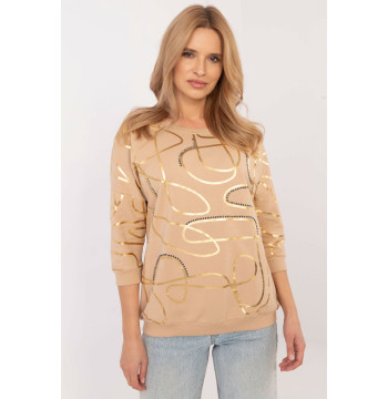 Bluzka Model CLM-BZ-1257.71 Camel - Factory Price
