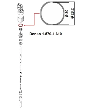 Denso odkładka regulacyjna 1.570-1.610