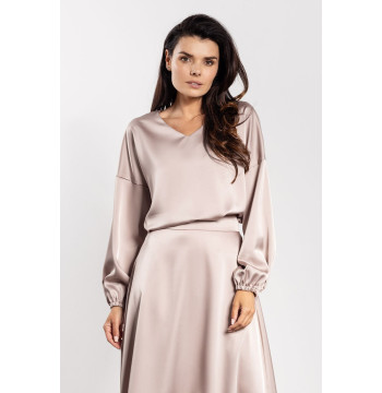 Bluzka Model A740 Beige - awama