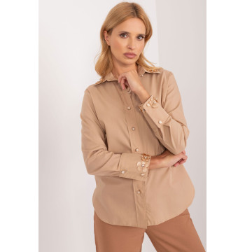 Koszula Damska Model LK-KS-509574.71 Dark Beige - Lakerta