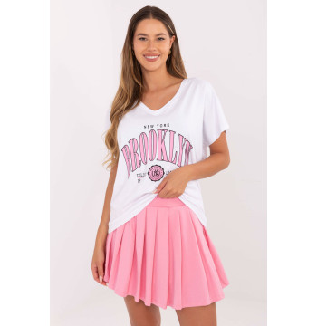 Spódnica Komplet Model RV-KMPL-A774.49 White/Pink - Relevance