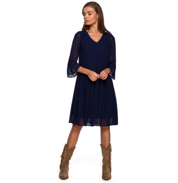 Sukienka Model S236 Navy - Stylove
