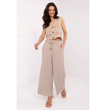 Spodnie Damskie Model D73761M62237B Dark Beige - Sublevel