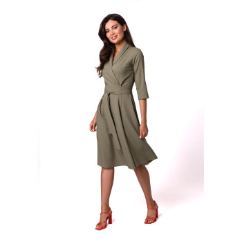 Sukienka Model B255 Oliwka - BeWear Hurtownia odzieży on-line, moda damska, bielizna i obuwie dla kobiet - Matterhorn.pl