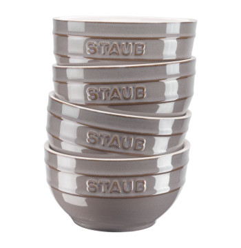 Staub Ceramique puchar 700 ml Szary Okrągły