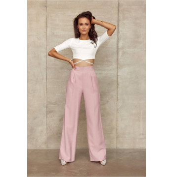 Spodnie Damskie Model ROZ SPD0025 Pink - Roco Fashion