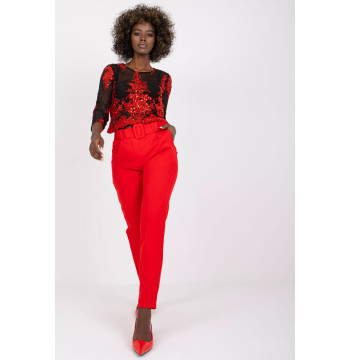 Spodnie Damskie Model DHJ-SP-12787.21X Red - Italy Moda