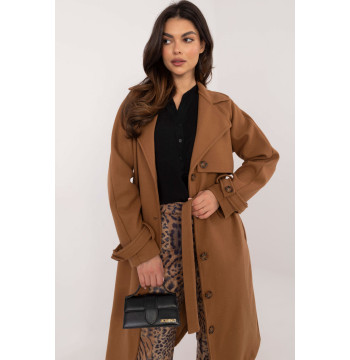 Płaszcz Damski Model TW-PL-BI-2209.71P Camel - Och Bella