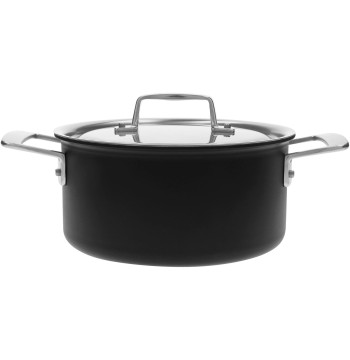 DEMEYERE BLACK 5 Garnek niski z pokrywką 3 ltr