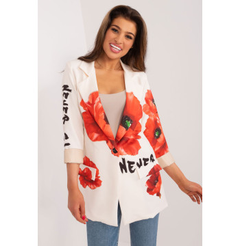 Marynarka Model DHJ-MA-18525-2.36 Ecru - Italy Moda