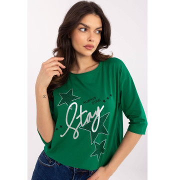 Bluzka Model CLM-BZ-0016.84 Green - Factory Price