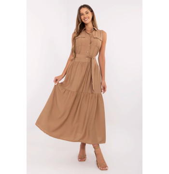 Sukienka Model MI-SK-A5032.70P Camel - Italy Moda