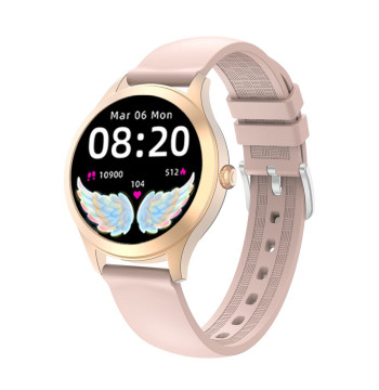 Damski SMARTWATCH G.Rossi SW014G-3 Różowe złoto, Silikonowy pasek