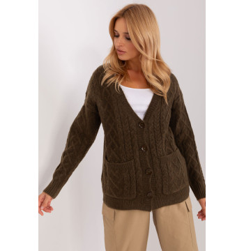 Sweter Damski Model AT-SW-2358.31 Khaki - AT