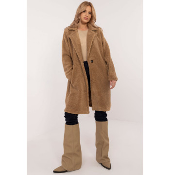 Płaszcz Damski Model DHJ-PL-19991.93 Camel - Italy Moda