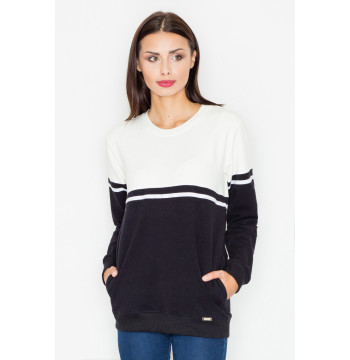 Bluza Damska Model M511 Black/Ecru - Figl