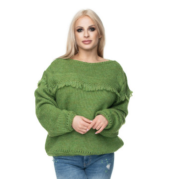 Sweter Damski Model 30062 Green - PeeKaBoo