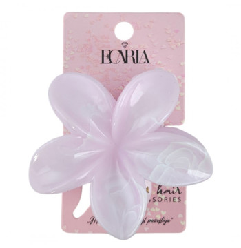 Spinka do włosów klamra XL kwiat Marmurek fiolet 7,5 x 8cm SP399