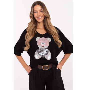 Sweter Damski Model MI-SW-2102.14 Black - Italy Moda