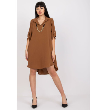 Sukienka Model DHJ-SK-V2209.94 Brown - Italy Moda
