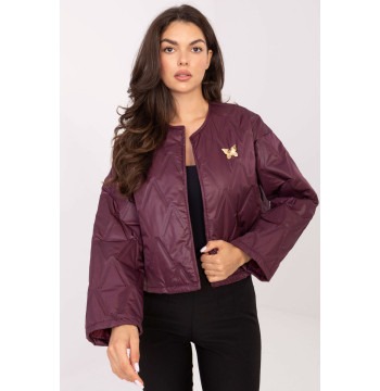 Kurtka Damski Model IT-KR-FL8357.82 Bordo - Rue Paris