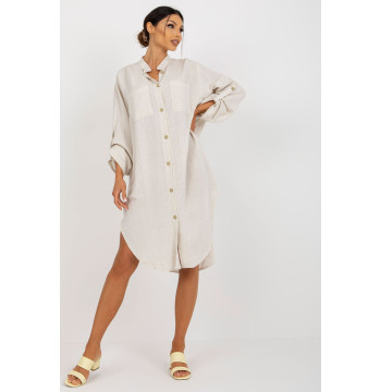 Sukienka Model TW-SK-BE-199D.85P Light Beige - Och Bella