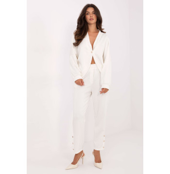 Spodnie Komplet Model IT-KMPL-9761.25 Ecru - Rue Paris