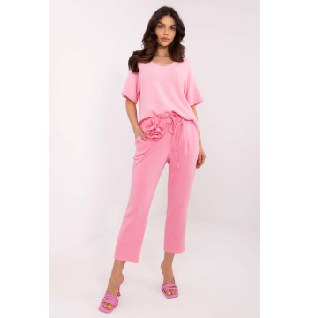 Spodnie Dresowe Model DHJ-SP-20323.70 Pink - Italy Moda