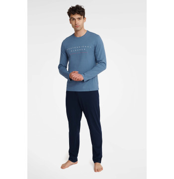 Piżama Męska Model Insure 40963-55X Blue/Navy - Henderson
