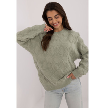 Sweter Damski Model AT-SW-2361.61 Pistacja - AT