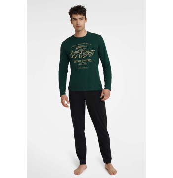 Piżama Męska Model Imress 40952-79X Dark Green/Black - Henderson