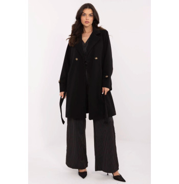 Płaszcz Damski Model MO-PL-5209.87 Black - Italy Moda