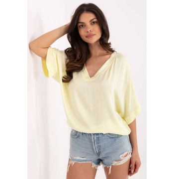 Bluzka Model TW-BZ-BI-3228.75 Light Yellow - Och Bella
