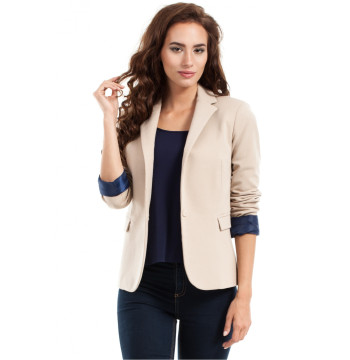 Żakiet Model MOE243 Beige - Moe