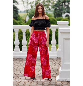 Spodnie Damskie Model Capri SPD0036 Y25 Multicolor - Roco Fashion