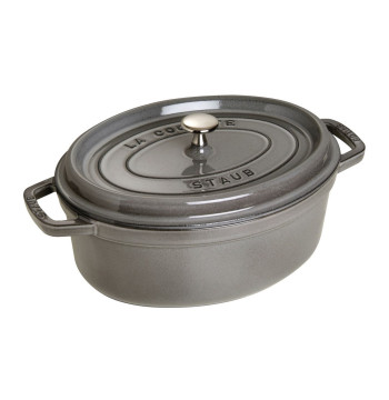 STAUB Garnek żeliwny owalny 3,2l grafitowy