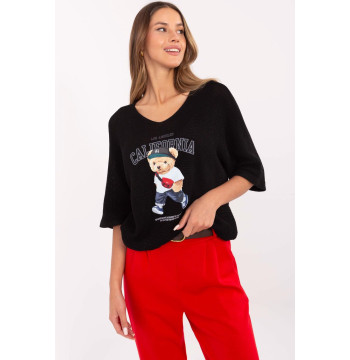 Sweter Damski Model MI-SW-2101.06 Black - Italy Moda