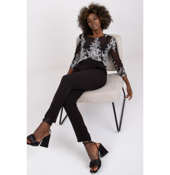 Spodnie Damskie Model DHJ-SP-12787.21X Black - Italy Moda