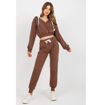 Spodnie Komplet Model EM-KMPL-747.06P Brown - Ex Moda