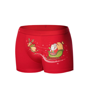 Bokserki Model Santas Sleigh 007/67 Red - Cornette