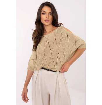 Sweter Damski Model MI-SW-1605.83 Gold - Italy Moda