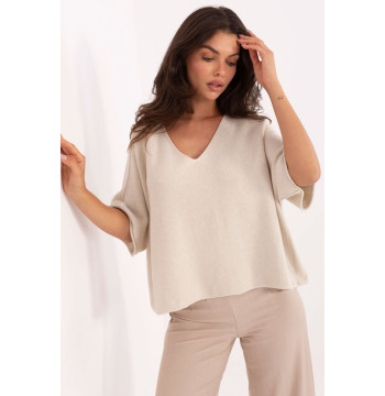 Sweter Damski Model IT-SW-2202.52 Light Beige - Italy Moda