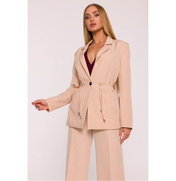 Marynarka Damska Model MOE873 Beige - Moe
