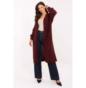 Sweter Kardigan Model MI-SW-WM6155.82 Bordo - Italy Moda