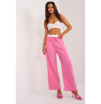 Spodnie Damskie Model DHJ-SP-A7327TRT2.32 Pink - Italy Moda