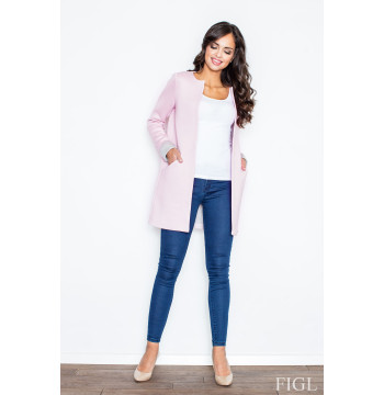 Płaszcz Damski Model M366 Light Pink - Figl