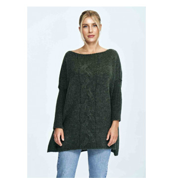 Sweter Damski Model M900 Dark Olive - Figl