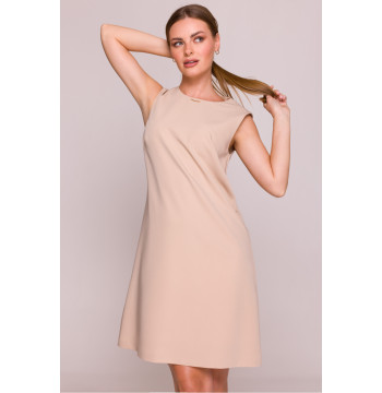 Sukienka Model S408 Beige - Stylove