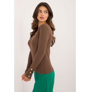 Sweter Damski Model AT-SW-2334.49 Brown - AT