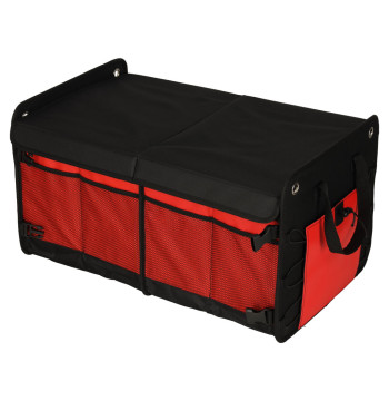 Organizer do bagażnika torba do samochodu czarny czerwony 58x37x32